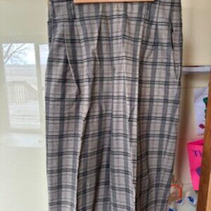 Vintage 1980's Plaid Pleated Pants